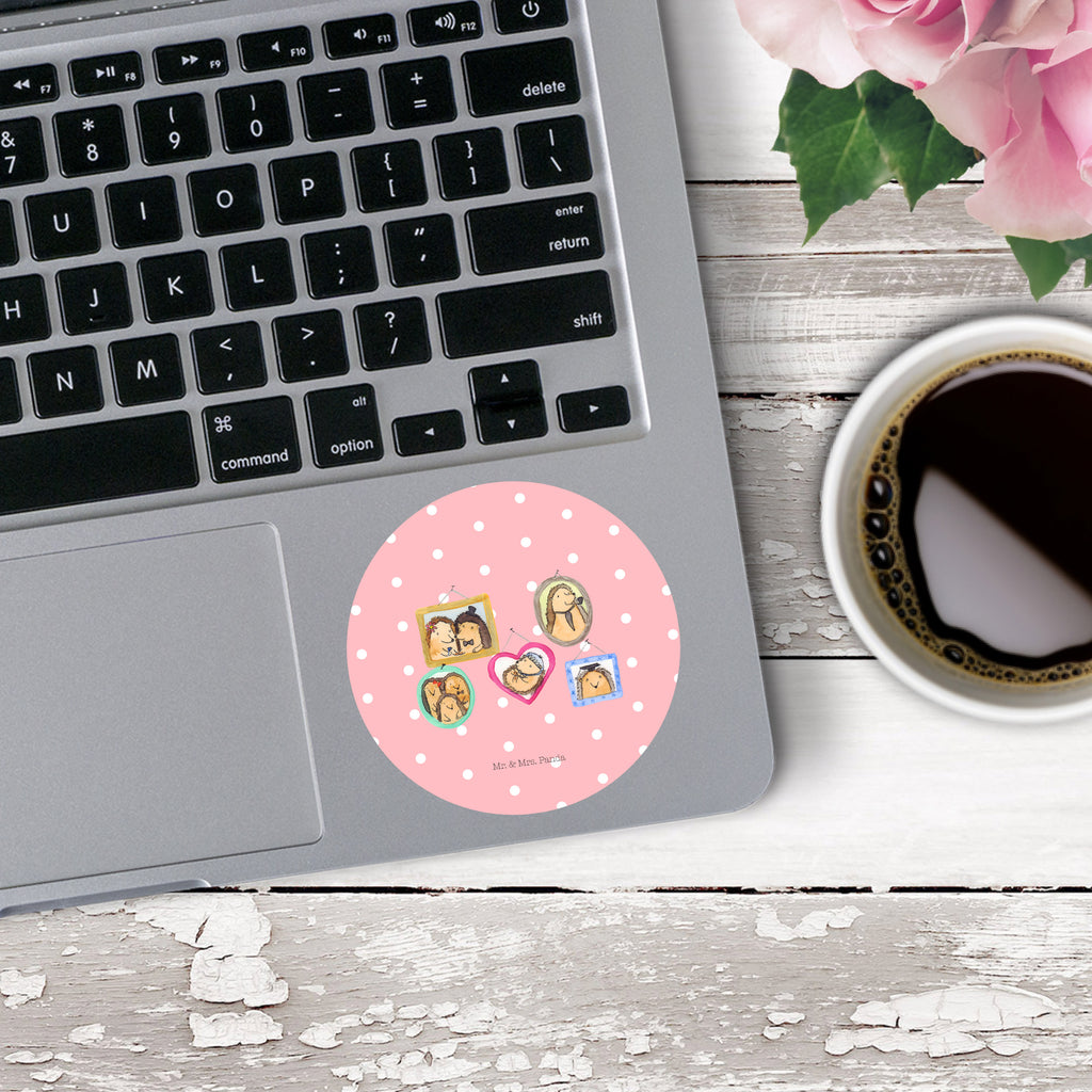 80mm Rund Aufkleber Igel Familie Sticker, Aufkleber, Etikett, Familie, Vatertag, Muttertag, Bruder, Schwester, Mama, Papa, Oma, Opa, Liebe, Igel, Bilder, Zusammenhalt, Glück