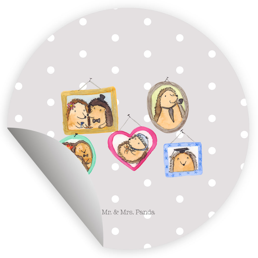 40mm Rund Aufkleber Igel Familie Sticker, Aufkleber, Etikett, Familie, Vatertag, Muttertag, Bruder, Schwester, Mama, Papa, Oma, Opa, Liebe, Igel, Bilder, Zusammenhalt, Glück