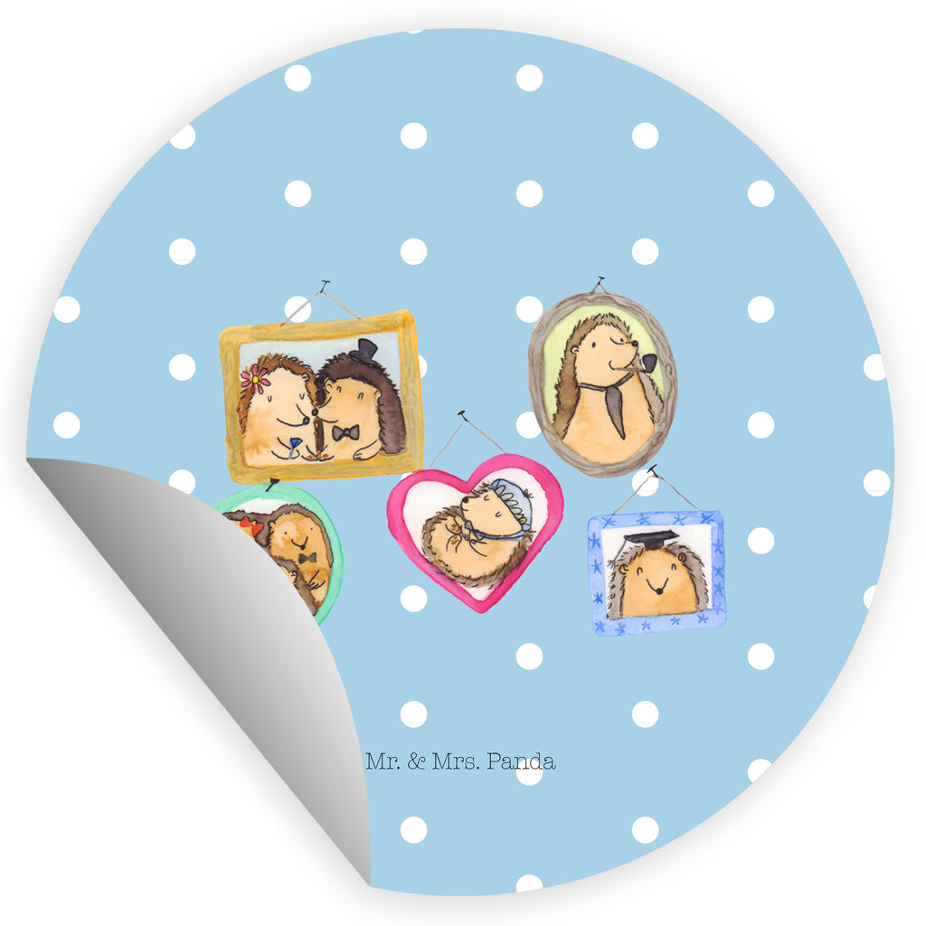 40mm Rund Aufkleber Igel Familie Sticker, Aufkleber, Etikett, Familie, Vatertag, Muttertag, Bruder, Schwester, Mama, Papa, Oma, Opa, Liebe, Igel, Bilder, Zusammenhalt, Glück