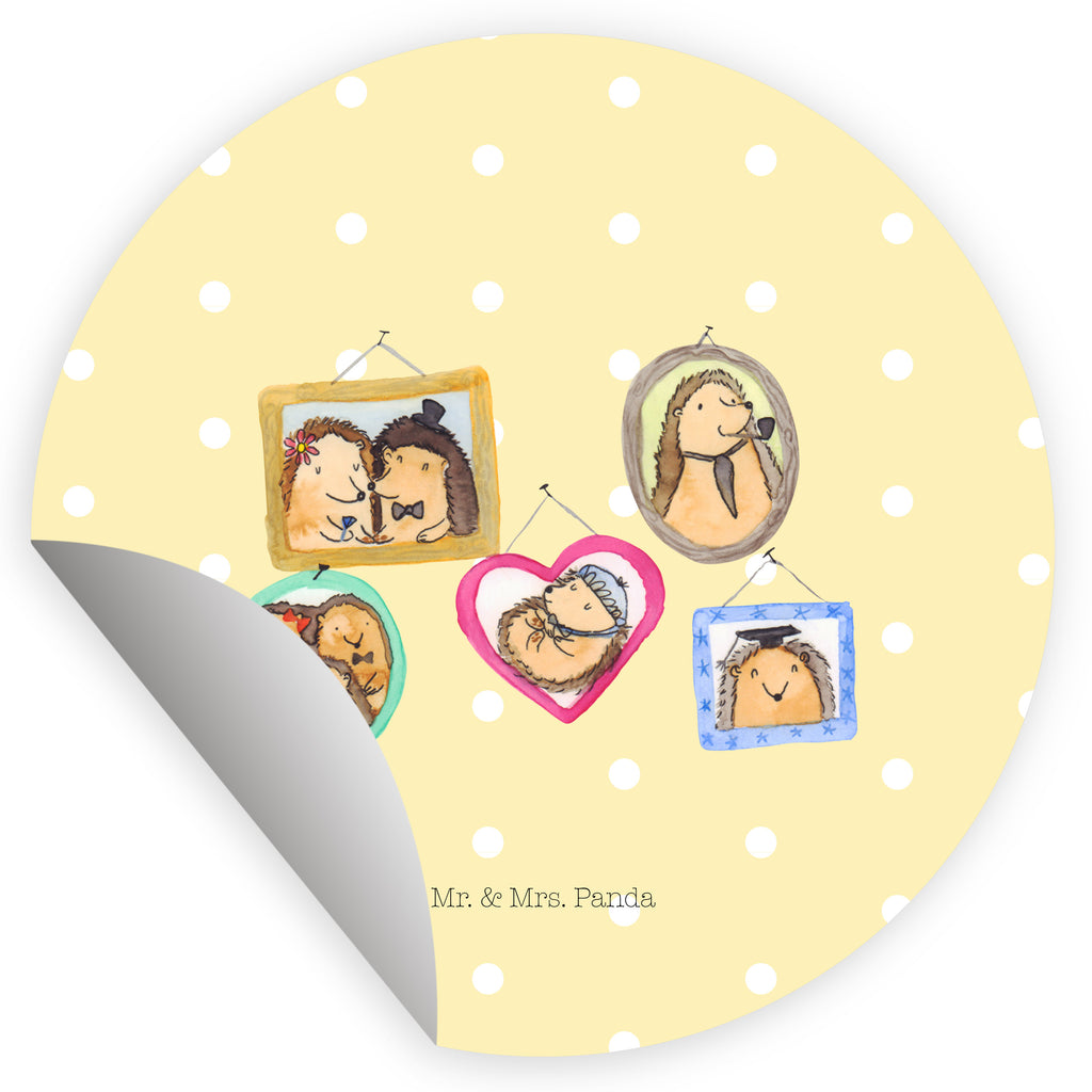 40mm Rund Aufkleber Igel Familie Sticker, Aufkleber, Etikett, Familie, Vatertag, Muttertag, Bruder, Schwester, Mama, Papa, Oma, Opa, Liebe, Igel, Bilder, Zusammenhalt, Glück