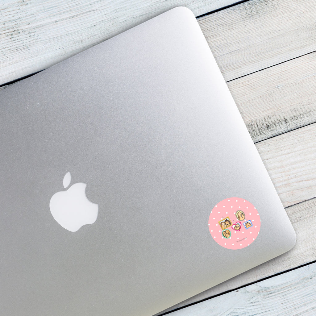 40mm Rund Aufkleber Igel Familie Sticker, Aufkleber, Etikett, Familie, Vatertag, Muttertag, Bruder, Schwester, Mama, Papa, Oma, Opa, Liebe, Igel, Bilder, Zusammenhalt, Glück