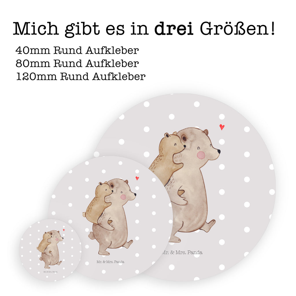 40mm Rund Aufkleber Papa Bär Sticker, Aufkleber, Etikett, Familie, Vatertag, Muttertag, Bruder, Schwester, Mama, Papa, Oma, Opa, Geschenk, Vater, Papi, Vati, Onkel, Geburtstag