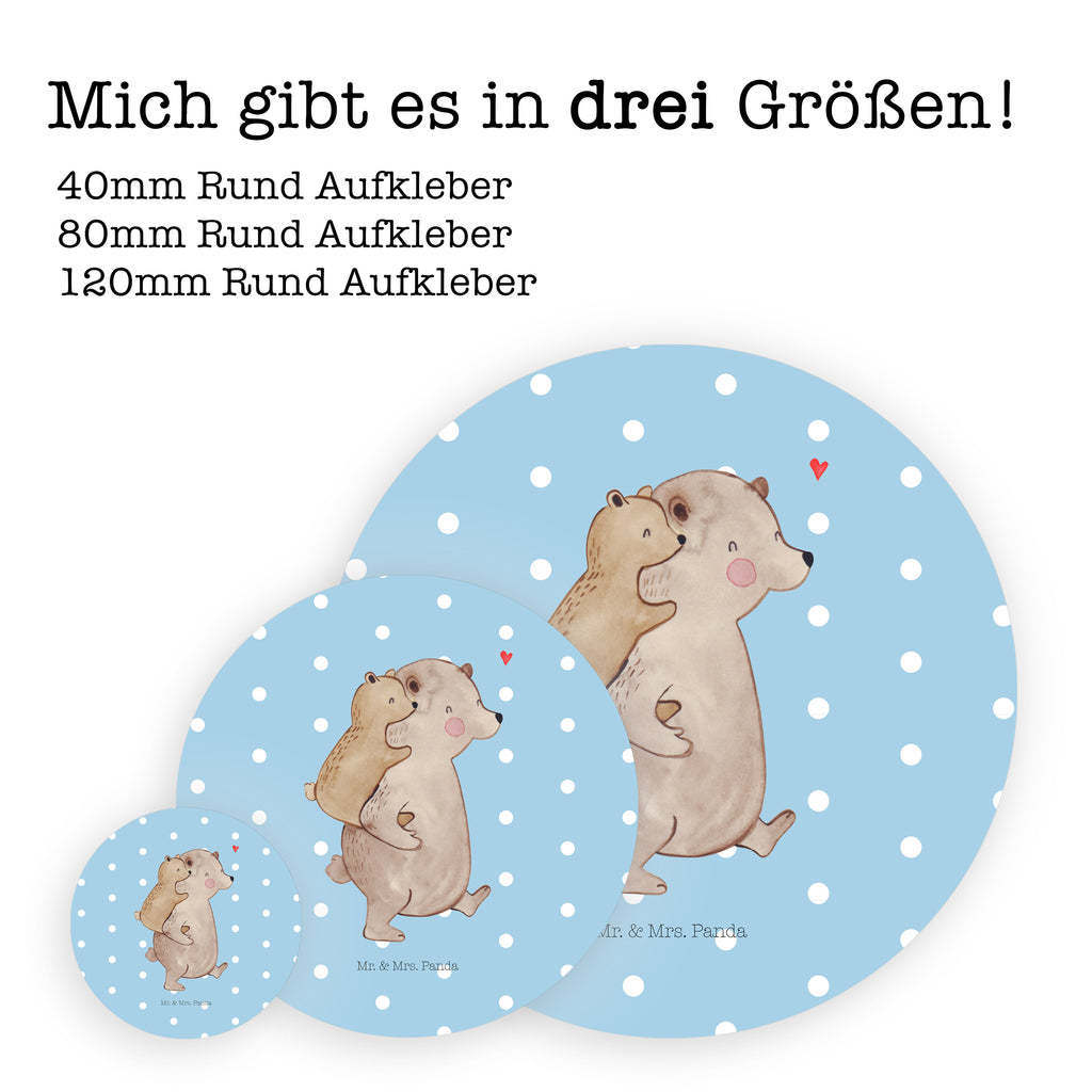 40mm Rund Aufkleber Papa Bär Sticker, Aufkleber, Etikett, Familie, Vatertag, Muttertag, Bruder, Schwester, Mama, Papa, Oma, Opa, Geschenk, Vater, Papi, Vati, Onkel, Geburtstag