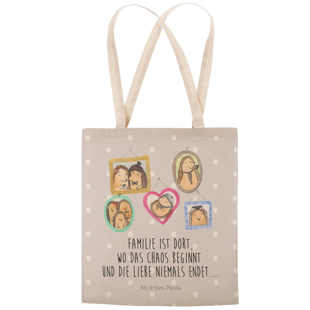 Einkaufstasche Igel Familie Tragetasche, Tasche, Beutel, Stofftasche, Baumwolltasche, Umhängetasche, Shopper, Familie, Vatertag, Muttertag, Bruder, Schwester, Mama, Papa, Oma, Opa, Liebe, Igel, Bilder, Zusammenhalt, Glück