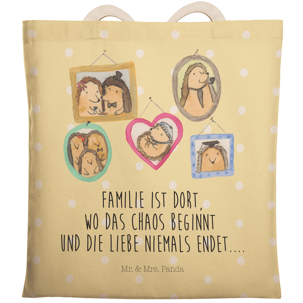 Einkaufstasche Igel Familie Tragetasche, Tasche, Beutel, Stofftasche, Baumwolltasche, Umhängetasche, Shopper, Familie, Vatertag, Muttertag, Bruder, Schwester, Mama, Papa, Oma, Opa, Liebe, Igel, Bilder, Zusammenhalt, Glück