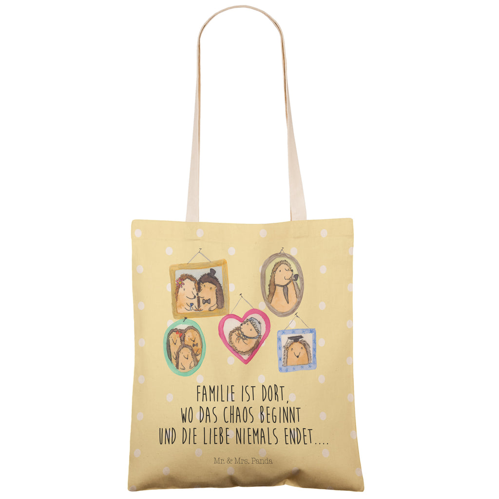 Einkaufstasche Igel Familie Tragetasche, Tasche, Beutel, Stofftasche, Baumwolltasche, Umhängetasche, Shopper, Familie, Vatertag, Muttertag, Bruder, Schwester, Mama, Papa, Oma, Opa, Liebe, Igel, Bilder, Zusammenhalt, Glück