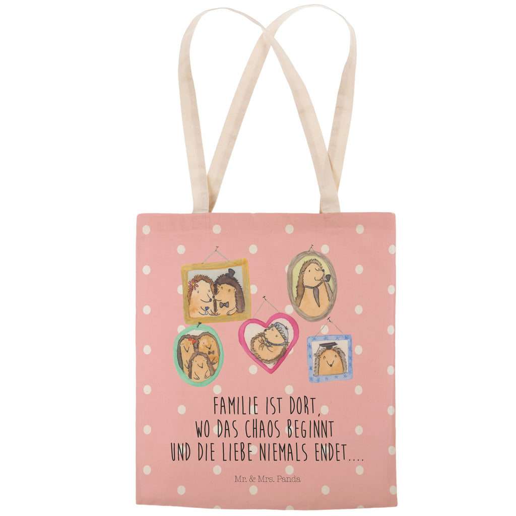 Einkaufstasche Igel Familie Tragetasche, Tasche, Beutel, Stofftasche, Baumwolltasche, Umhängetasche, Shopper, Familie, Vatertag, Muttertag, Bruder, Schwester, Mama, Papa, Oma, Opa, Liebe, Igel, Bilder, Zusammenhalt, Glück