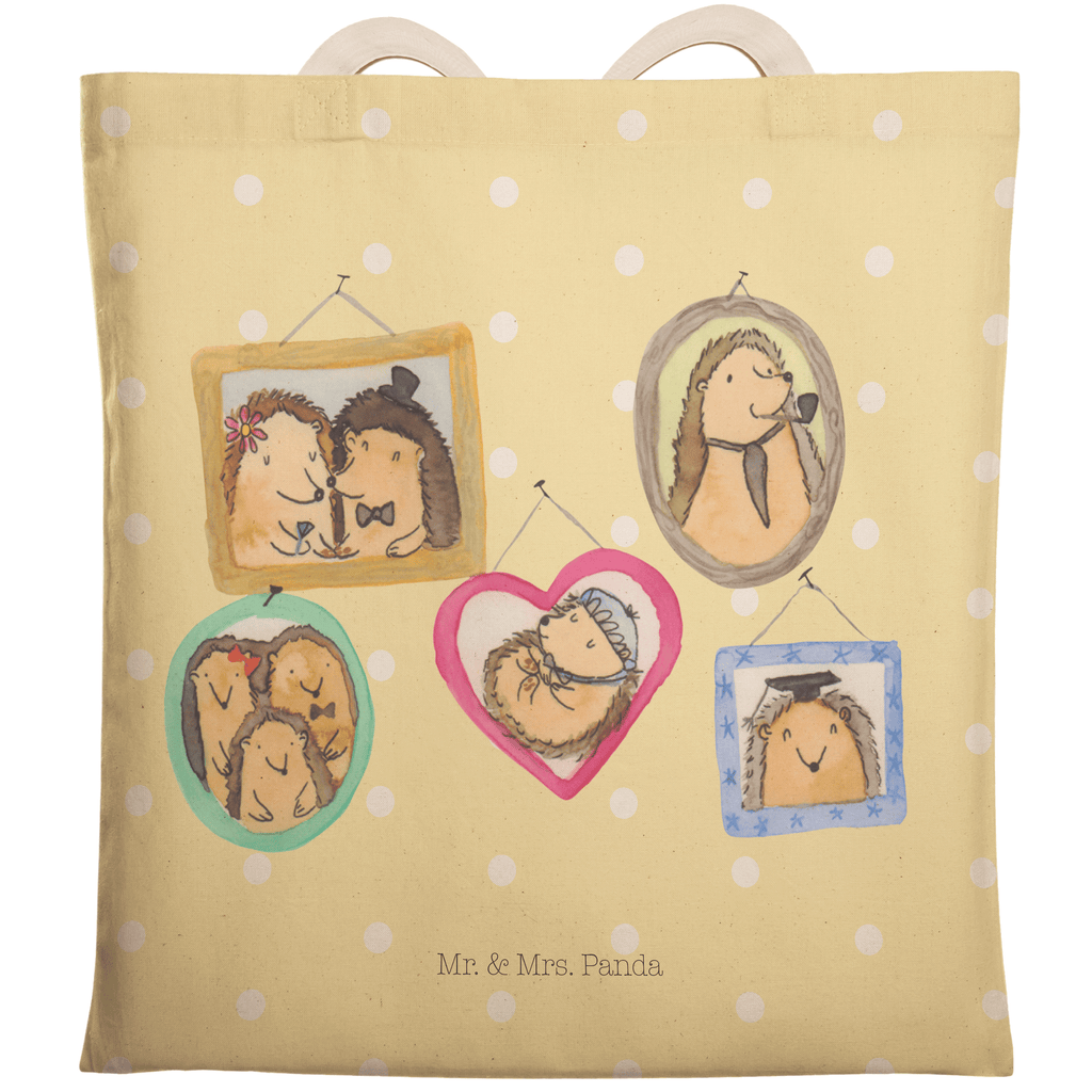 Einkaufstasche Igel Familie Tragetasche, Tasche, Beutel, Stofftasche, Baumwolltasche, Umhängetasche, Shopper, Familie, Vatertag, Muttertag, Bruder, Schwester, Mama, Papa, Oma, Opa, Liebe, Igel, Bilder, Zusammenhalt, Glück