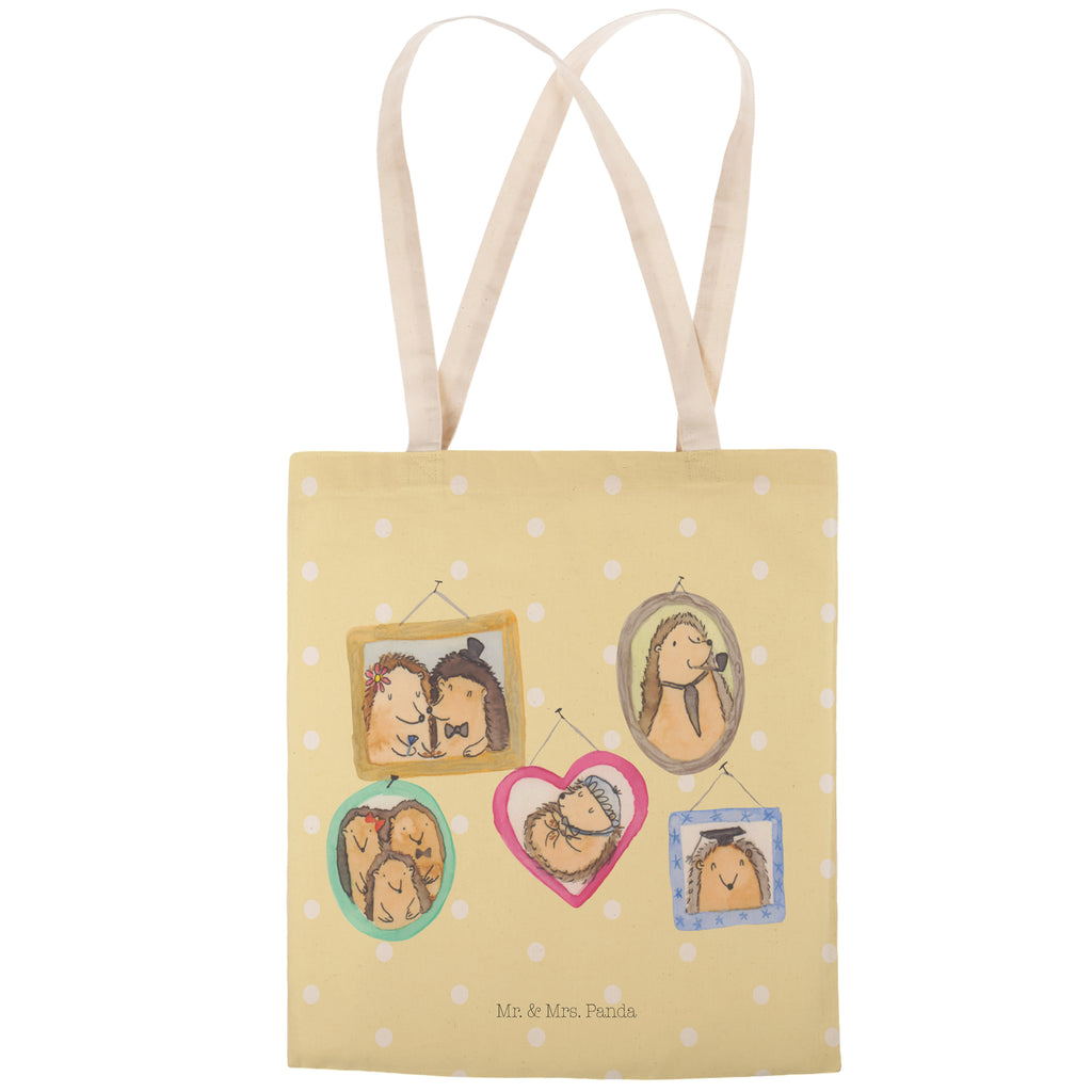 Einkaufstasche Igel Familie Tragetasche, Tasche, Beutel, Stofftasche, Baumwolltasche, Umhängetasche, Shopper, Familie, Vatertag, Muttertag, Bruder, Schwester, Mama, Papa, Oma, Opa, Liebe, Igel, Bilder, Zusammenhalt, Glück