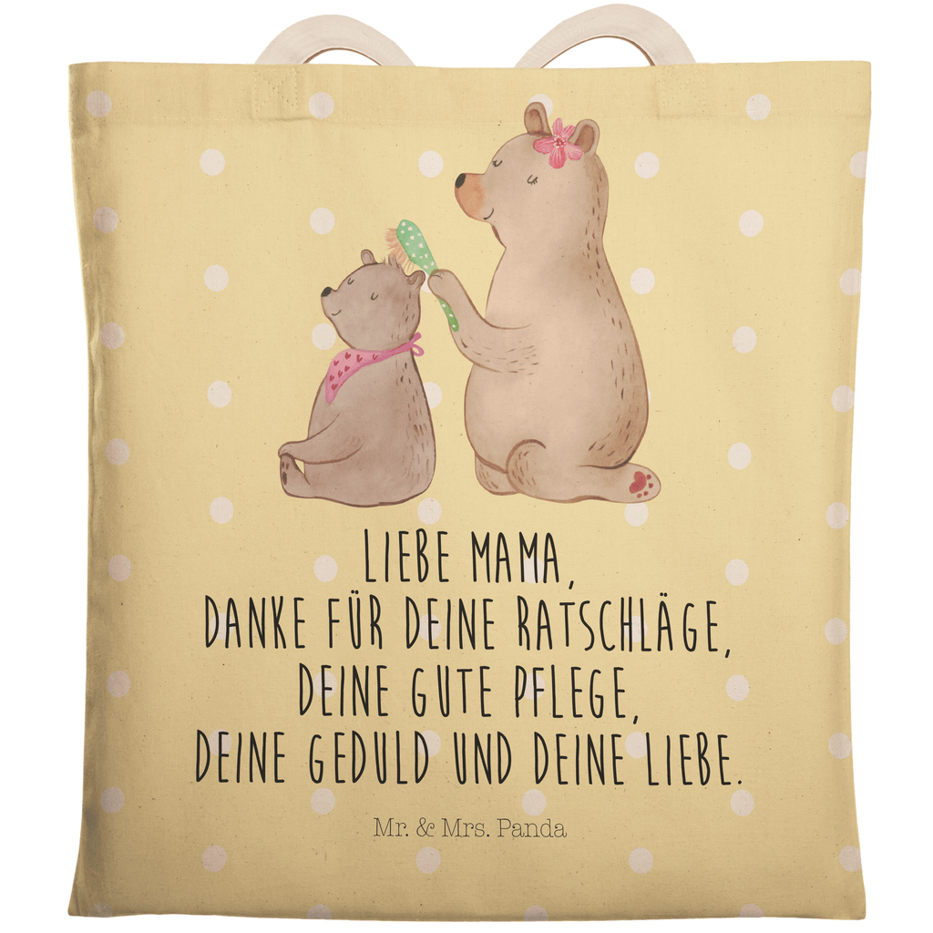 Einkaufstasche Bär mit Kind Tragetasche, Tasche, Beutel, Stofftasche, Baumwolltasche, Umhängetasche, Shopper, Familie, Vatertag, Muttertag, Bruder, Schwester, Mama, Papa, Oma, Opa, Geschenk, Mutti, Mutter