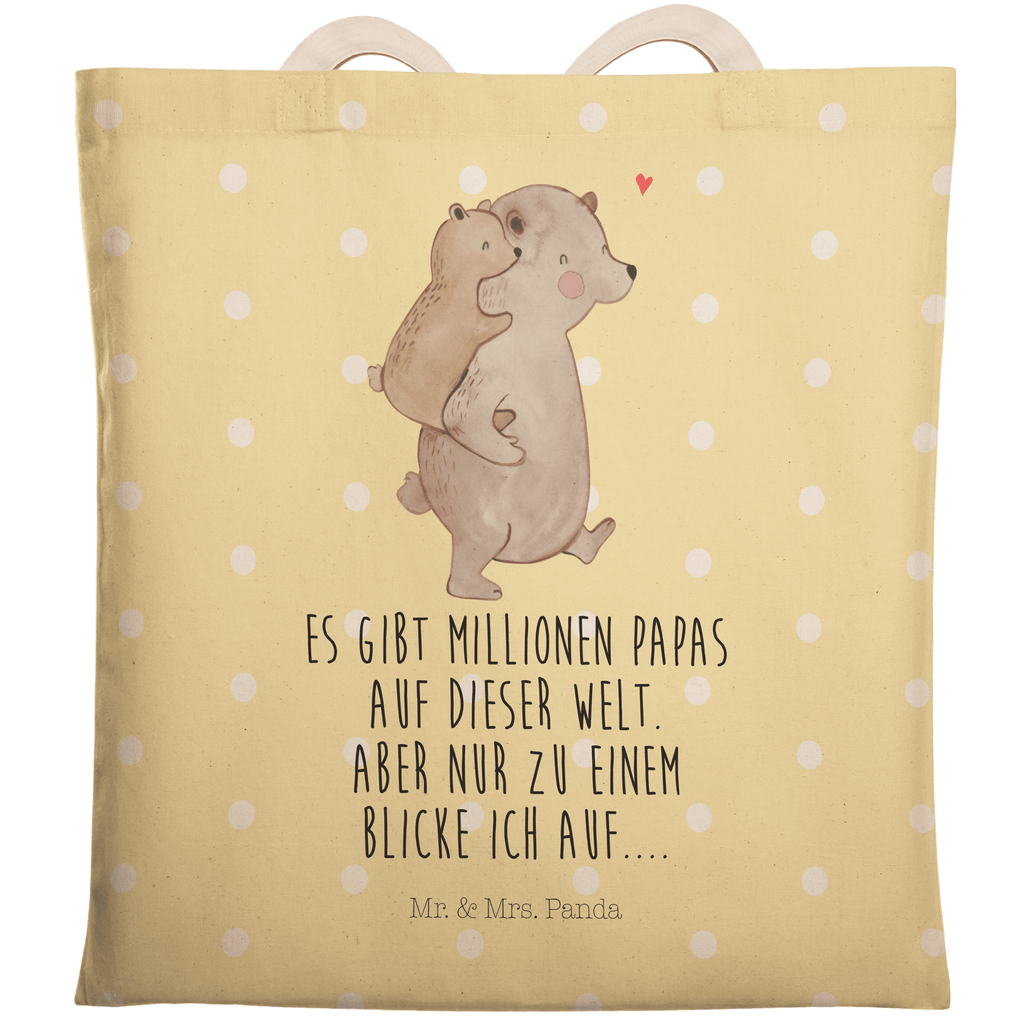 Einkaufstasche Papa Bär Tragetasche, Tasche, Beutel, Stofftasche, Baumwolltasche, Umhängetasche, Shopper, Familie, Vatertag, Muttertag, Bruder, Schwester, Mama, Papa, Oma, Opa, Geschenk, Vater, Papi, Vati, Onkel, Geburtstag