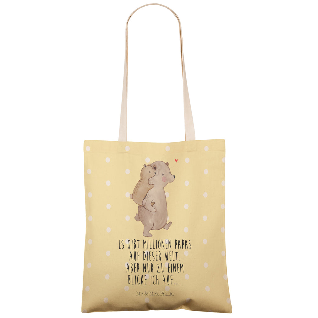 Einkaufstasche Papa Bär Tragetasche, Tasche, Beutel, Stofftasche, Baumwolltasche, Umhängetasche, Shopper, Familie, Vatertag, Muttertag, Bruder, Schwester, Mama, Papa, Oma, Opa, Geschenk, Vater, Papi, Vati, Onkel, Geburtstag