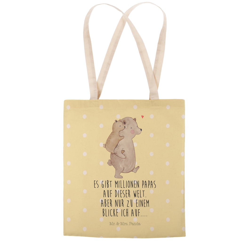 Einkaufstasche Papa Bär Tragetasche, Tasche, Beutel, Stofftasche, Baumwolltasche, Umhängetasche, Shopper, Familie, Vatertag, Muttertag, Bruder, Schwester, Mama, Papa, Oma, Opa, Geschenk, Vater, Papi, Vati, Onkel, Geburtstag