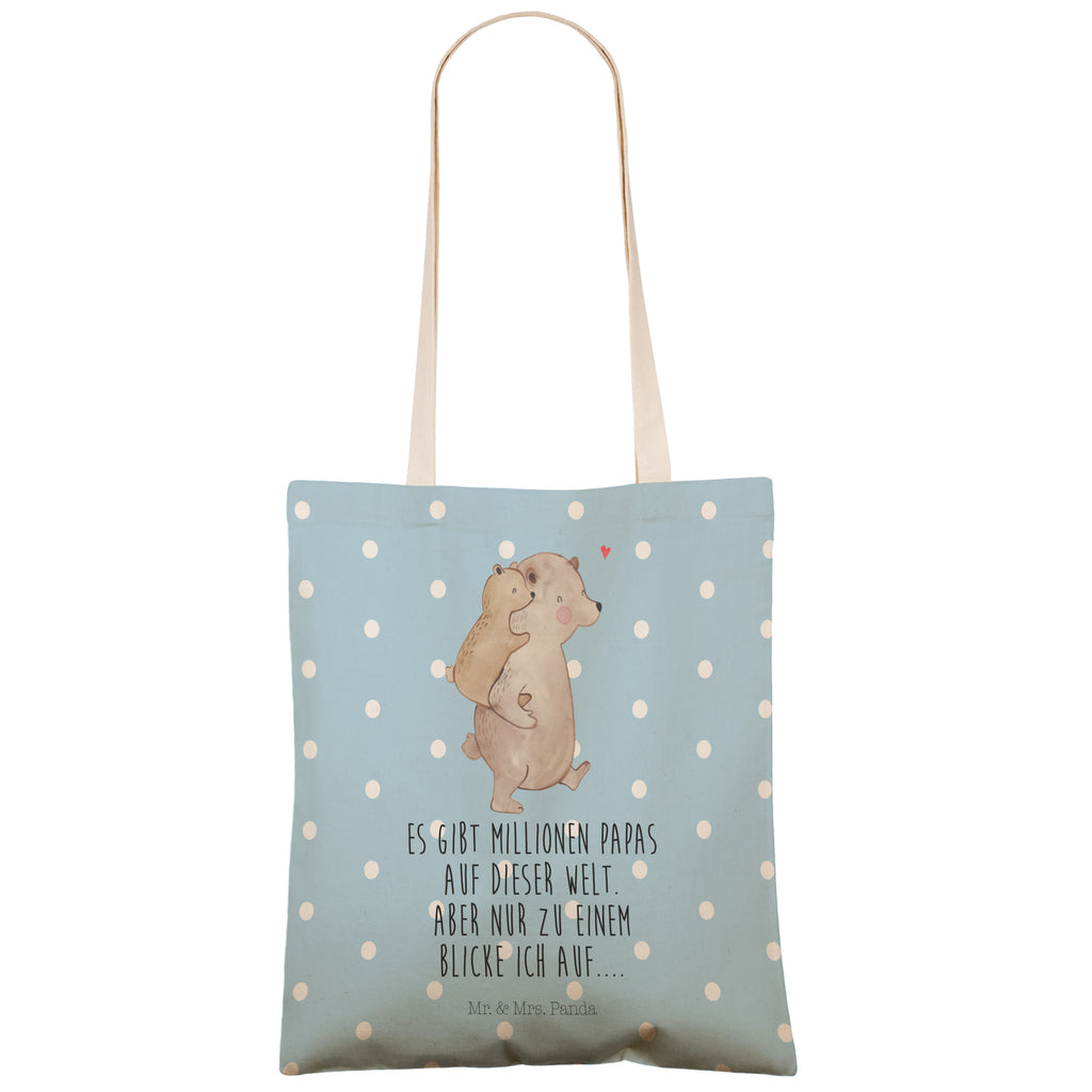 Einkaufstasche Papa Bär Tragetasche, Tasche, Beutel, Stofftasche, Baumwolltasche, Umhängetasche, Shopper, Familie, Vatertag, Muttertag, Bruder, Schwester, Mama, Papa, Oma, Opa, Geschenk, Vater, Papi, Vati, Onkel, Geburtstag