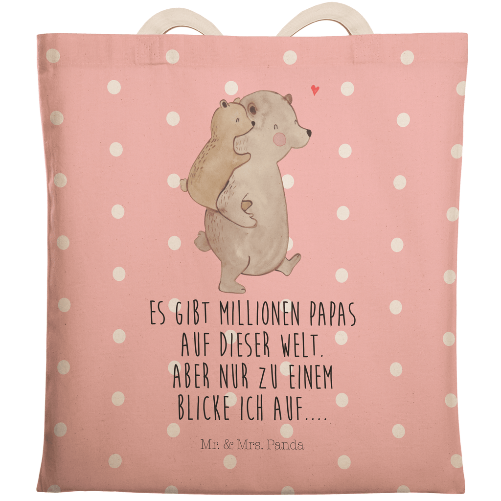 Einkaufstasche Papa Bär Tragetasche, Tasche, Beutel, Stofftasche, Baumwolltasche, Umhängetasche, Shopper, Familie, Vatertag, Muttertag, Bruder, Schwester, Mama, Papa, Oma, Opa, Geschenk, Vater, Papi, Vati, Onkel, Geburtstag