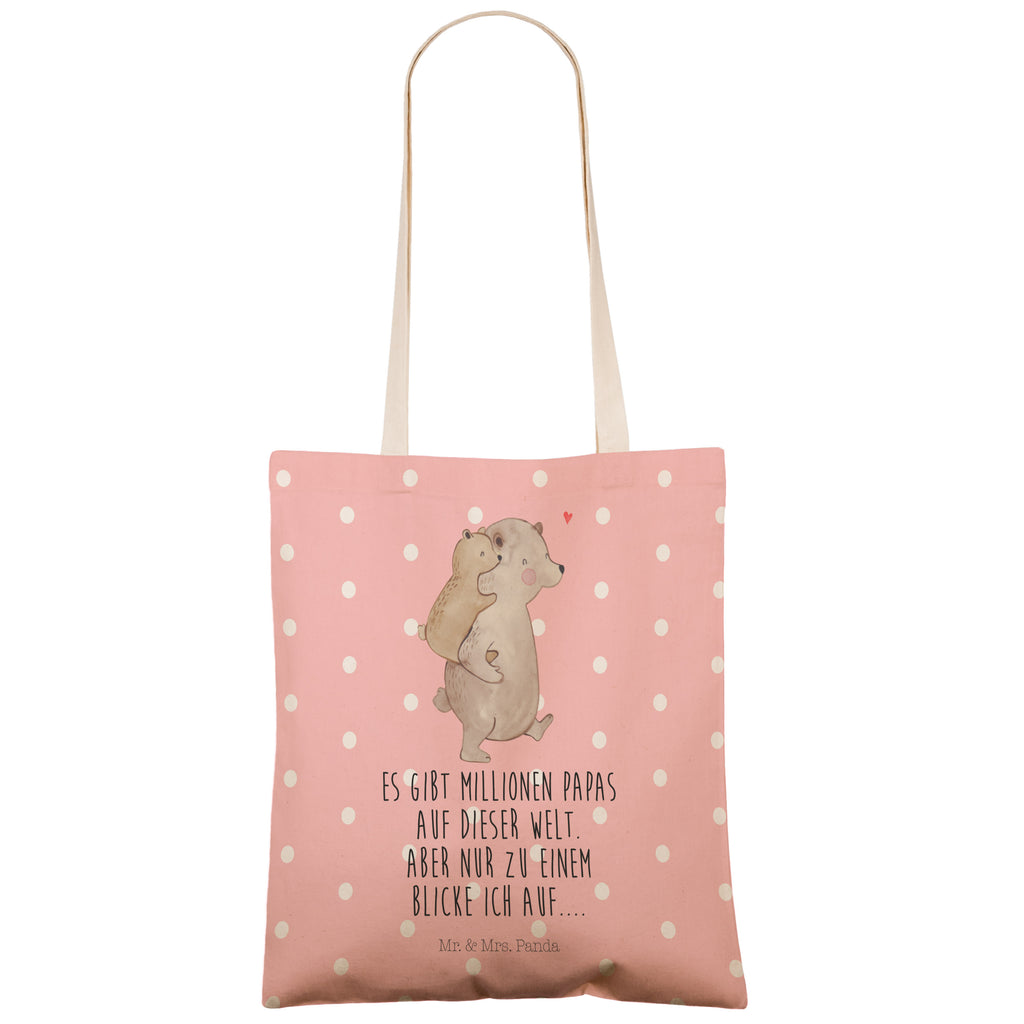 Einkaufstasche Papa Bär Tragetasche, Tasche, Beutel, Stofftasche, Baumwolltasche, Umhängetasche, Shopper, Familie, Vatertag, Muttertag, Bruder, Schwester, Mama, Papa, Oma, Opa, Geschenk, Vater, Papi, Vati, Onkel, Geburtstag