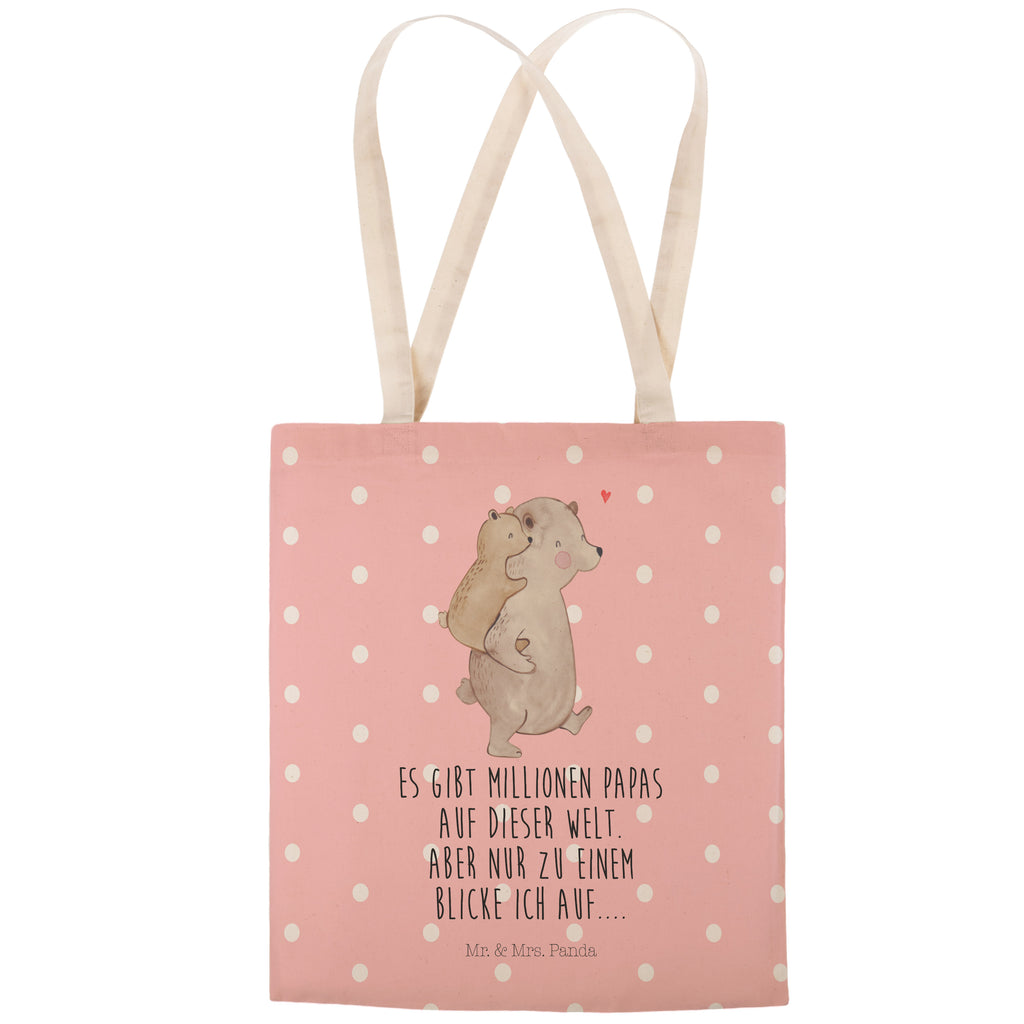 Einkaufstasche Papa Bär Tragetasche, Tasche, Beutel, Stofftasche, Baumwolltasche, Umhängetasche, Shopper, Familie, Vatertag, Muttertag, Bruder, Schwester, Mama, Papa, Oma, Opa, Geschenk, Vater, Papi, Vati, Onkel, Geburtstag