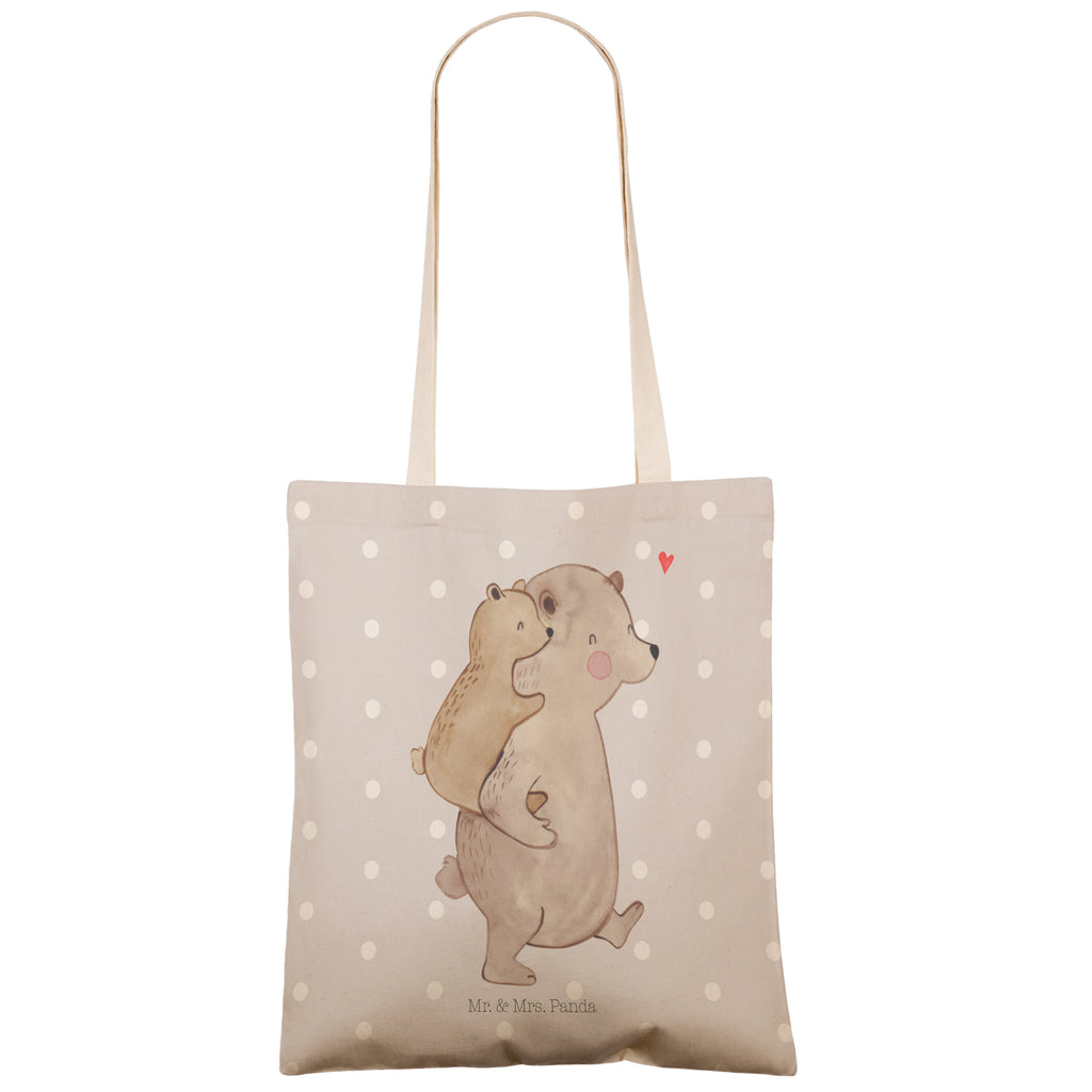 Einkaufstasche Papa Bär Tragetasche, Tasche, Beutel, Stofftasche, Baumwolltasche, Umhängetasche, Shopper, Familie, Vatertag, Muttertag, Bruder, Schwester, Mama, Papa, Oma, Opa, Geschenk, Vater, Papi, Vati, Onkel, Geburtstag