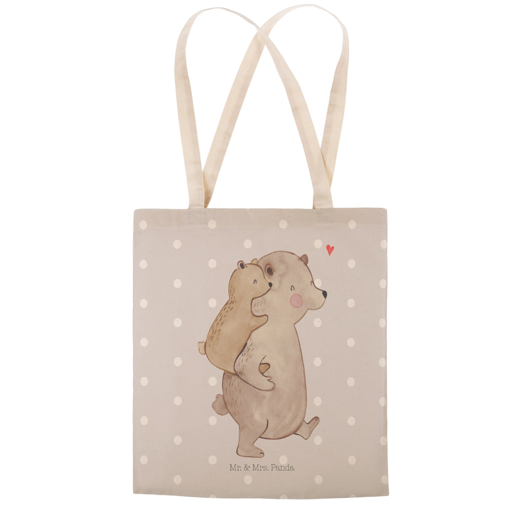 Einkaufstasche Papa Bär Tragetasche, Tasche, Beutel, Stofftasche, Baumwolltasche, Umhängetasche, Shopper, Familie, Vatertag, Muttertag, Bruder, Schwester, Mama, Papa, Oma, Opa, Geschenk, Vater, Papi, Vati, Onkel, Geburtstag