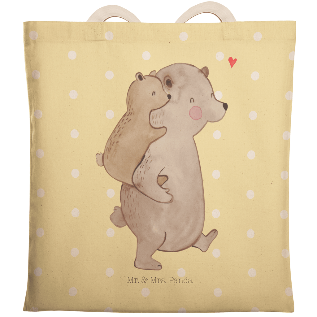 Einkaufstasche Papa Bär Tragetasche, Tasche, Beutel, Stofftasche, Baumwolltasche, Umhängetasche, Shopper, Familie, Vatertag, Muttertag, Bruder, Schwester, Mama, Papa, Oma, Opa, Geschenk, Vater, Papi, Vati, Onkel, Geburtstag