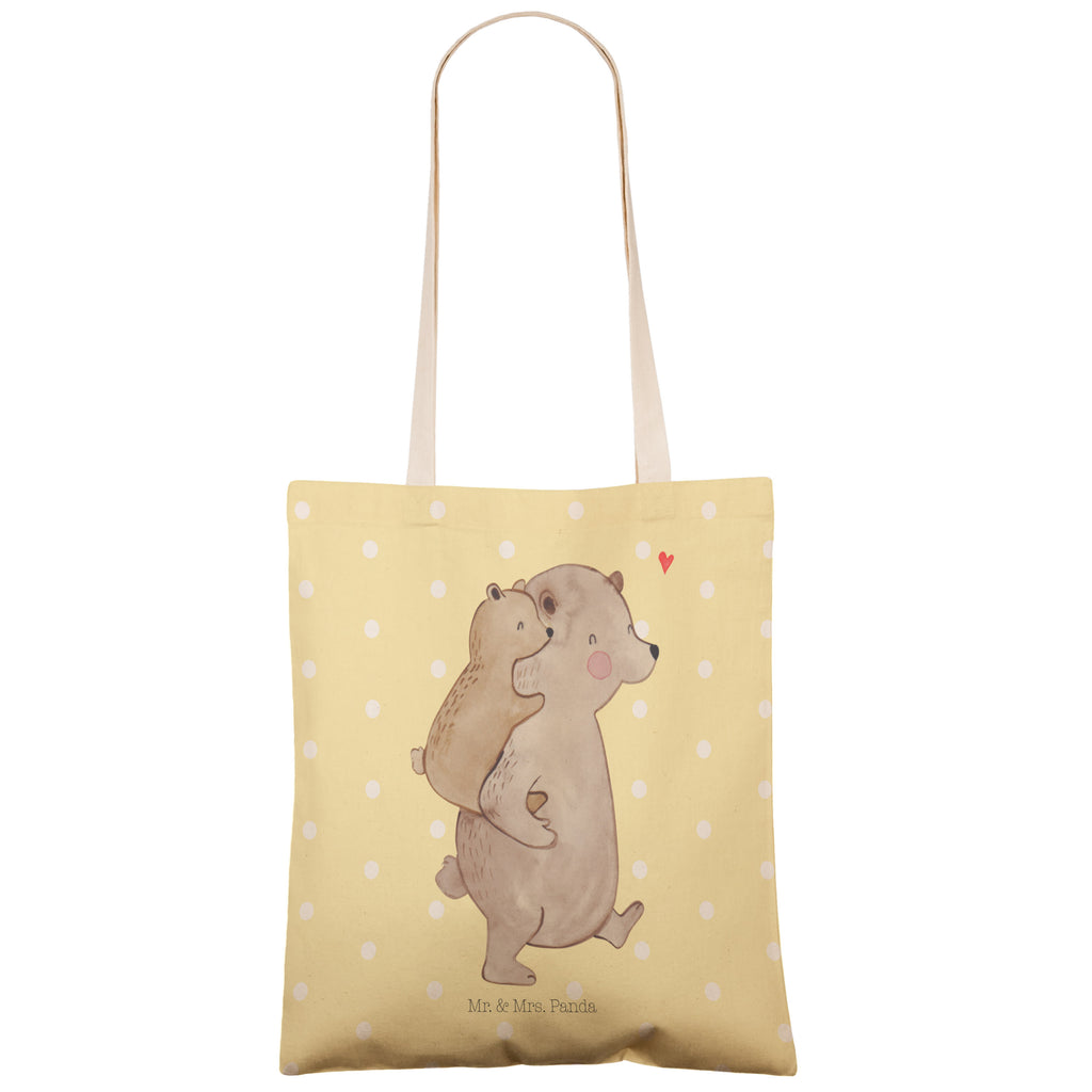 Einkaufstasche Papa Bär Tragetasche, Tasche, Beutel, Stofftasche, Baumwolltasche, Umhängetasche, Shopper, Familie, Vatertag, Muttertag, Bruder, Schwester, Mama, Papa, Oma, Opa, Geschenk, Vater, Papi, Vati, Onkel, Geburtstag