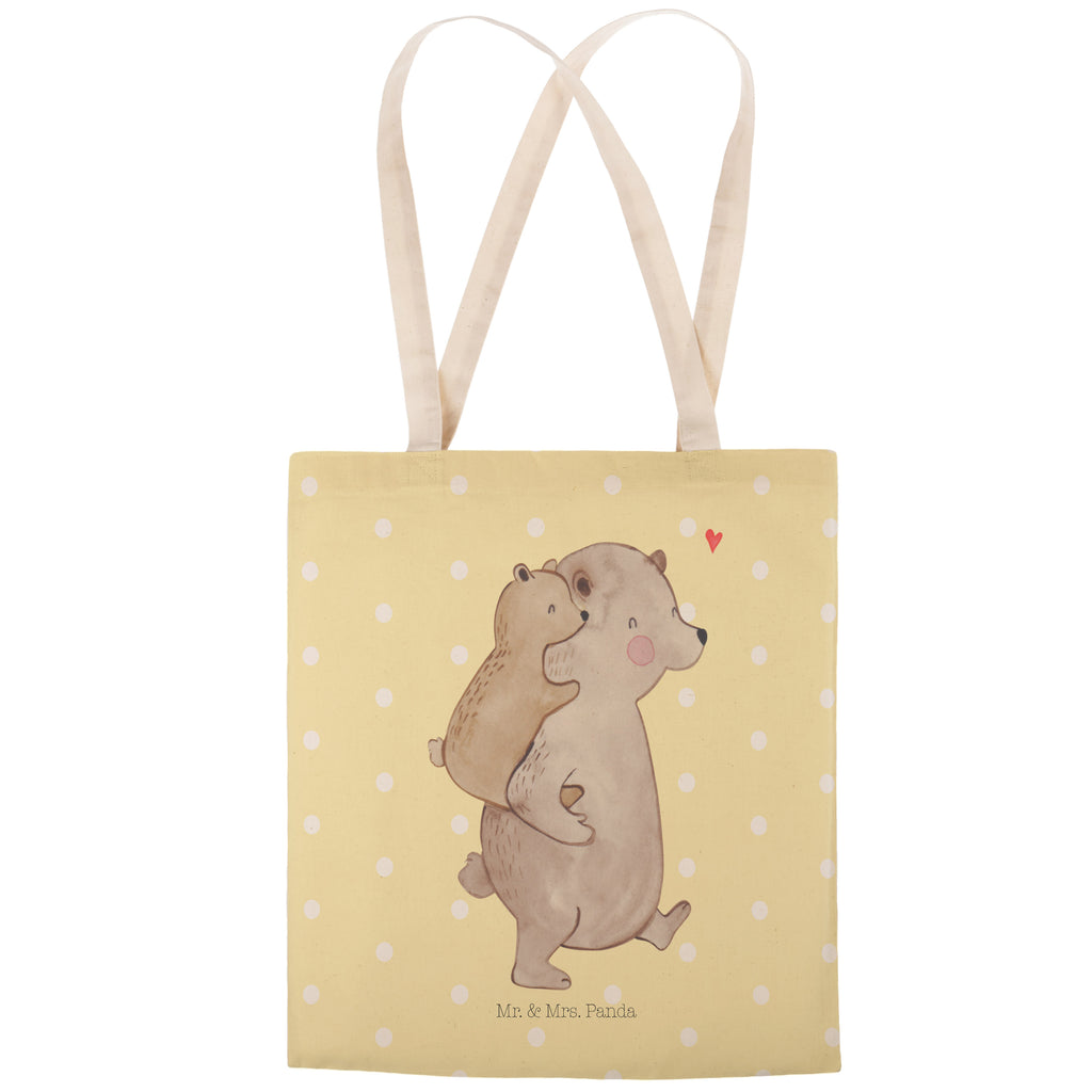 Einkaufstasche Papa Bär Tragetasche, Tasche, Beutel, Stofftasche, Baumwolltasche, Umhängetasche, Shopper, Familie, Vatertag, Muttertag, Bruder, Schwester, Mama, Papa, Oma, Opa, Geschenk, Vater, Papi, Vati, Onkel, Geburtstag