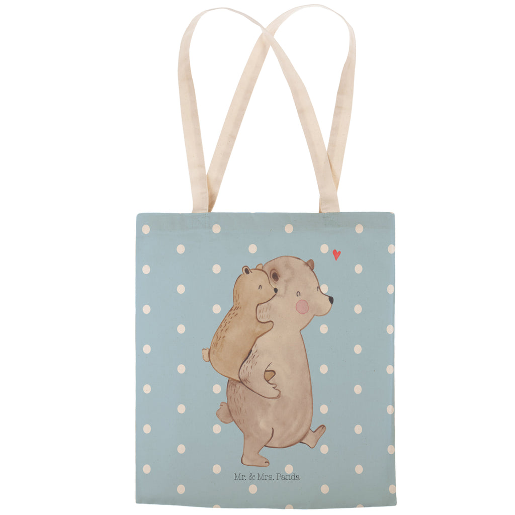 Einkaufstasche Papa Bär Tragetasche, Tasche, Beutel, Stofftasche, Baumwolltasche, Umhängetasche, Shopper, Familie, Vatertag, Muttertag, Bruder, Schwester, Mama, Papa, Oma, Opa, Geschenk, Vater, Papi, Vati, Onkel, Geburtstag