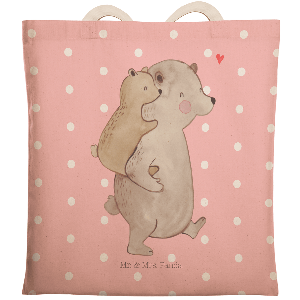 Einkaufstasche Papa Bär Tragetasche, Tasche, Beutel, Stofftasche, Baumwolltasche, Umhängetasche, Shopper, Familie, Vatertag, Muttertag, Bruder, Schwester, Mama, Papa, Oma, Opa, Geschenk, Vater, Papi, Vati, Onkel, Geburtstag