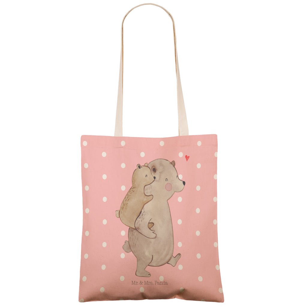 Einkaufstasche Papa Bär Tragetasche, Tasche, Beutel, Stofftasche, Baumwolltasche, Umhängetasche, Shopper, Familie, Vatertag, Muttertag, Bruder, Schwester, Mama, Papa, Oma, Opa, Geschenk, Vater, Papi, Vati, Onkel, Geburtstag