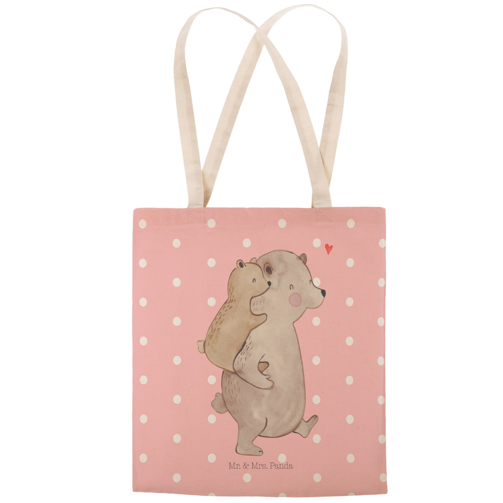 Einkaufstasche Papa Bär Tragetasche, Tasche, Beutel, Stofftasche, Baumwolltasche, Umhängetasche, Shopper, Familie, Vatertag, Muttertag, Bruder, Schwester, Mama, Papa, Oma, Opa, Geschenk, Vater, Papi, Vati, Onkel, Geburtstag