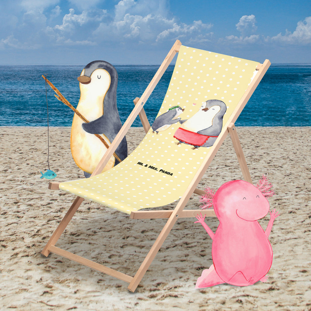 Gartenliege Pinguin mit Kind Sonnenliege, Strandliege, Liege, Liegestuhl, Gartenliege, Gartenstuhl, Familie, Vatertag, Muttertag, Bruder, Schwester, Mama, Papa, Oma, Opa, Geschenk, Mami, Mutti, Mutter, Geburststag