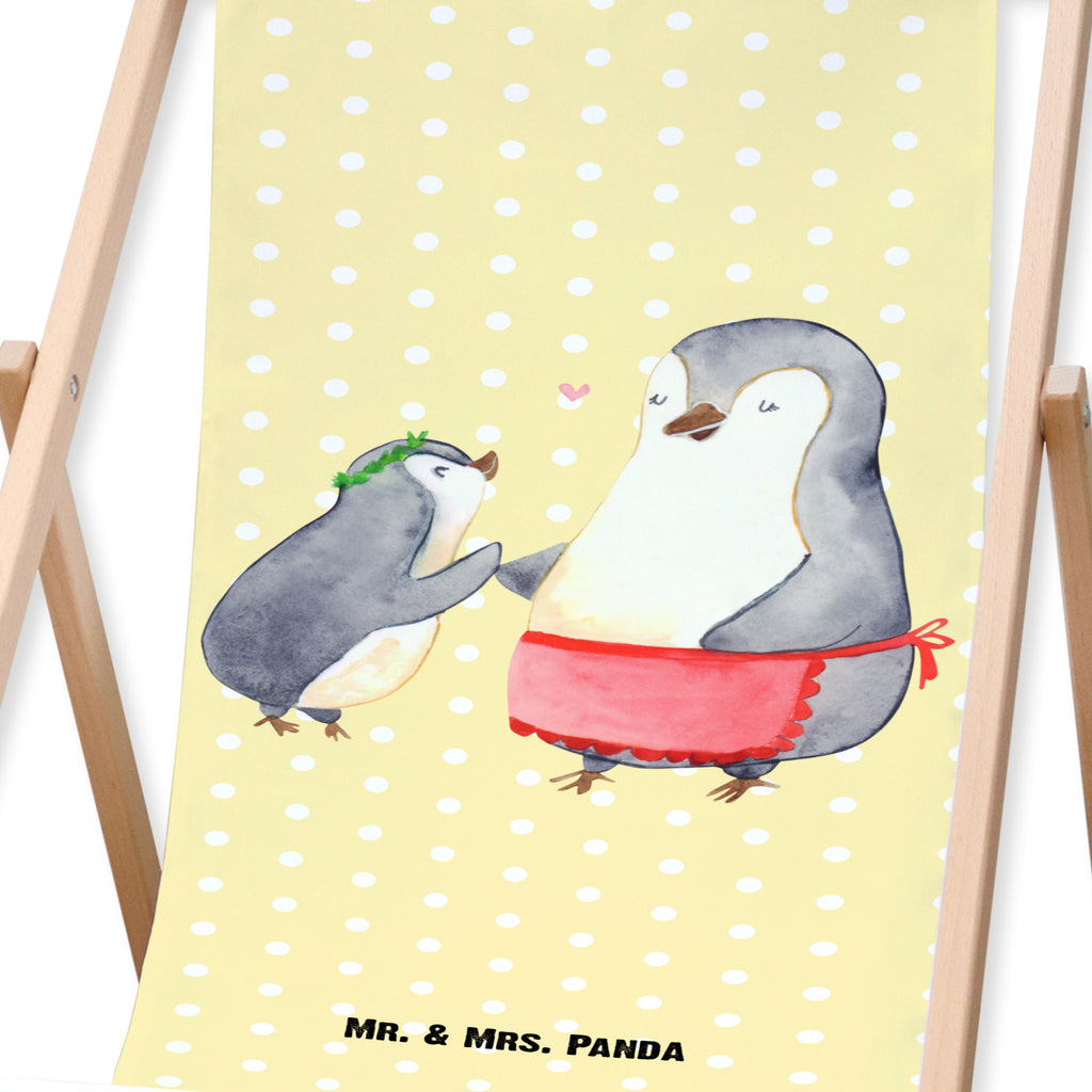 Gartenliege Pinguin mit Kind Sonnenliege, Strandliege, Liege, Liegestuhl, Gartenliege, Gartenstuhl, Familie, Vatertag, Muttertag, Bruder, Schwester, Mama, Papa, Oma, Opa, Geschenk, Mami, Mutti, Mutter, Geburststag
