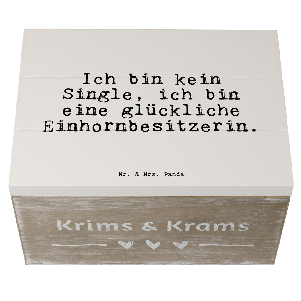 Holzkiste Sprüche und Zitate Ich bin kein Single, ich bin eine glückliche Einhornbesitzerin. Holzkiste, Kiste, Schatzkiste, Truhe, Schatulle, XXL, Erinnerungsbox, Erinnerungskiste, Dekokiste, Aufbewahrungsbox, Spruch, Sprüche, lustig, Weisheiten, Zitate, Spruch Sprüche Weisheiten Zitate Lustig Weisheit Worte