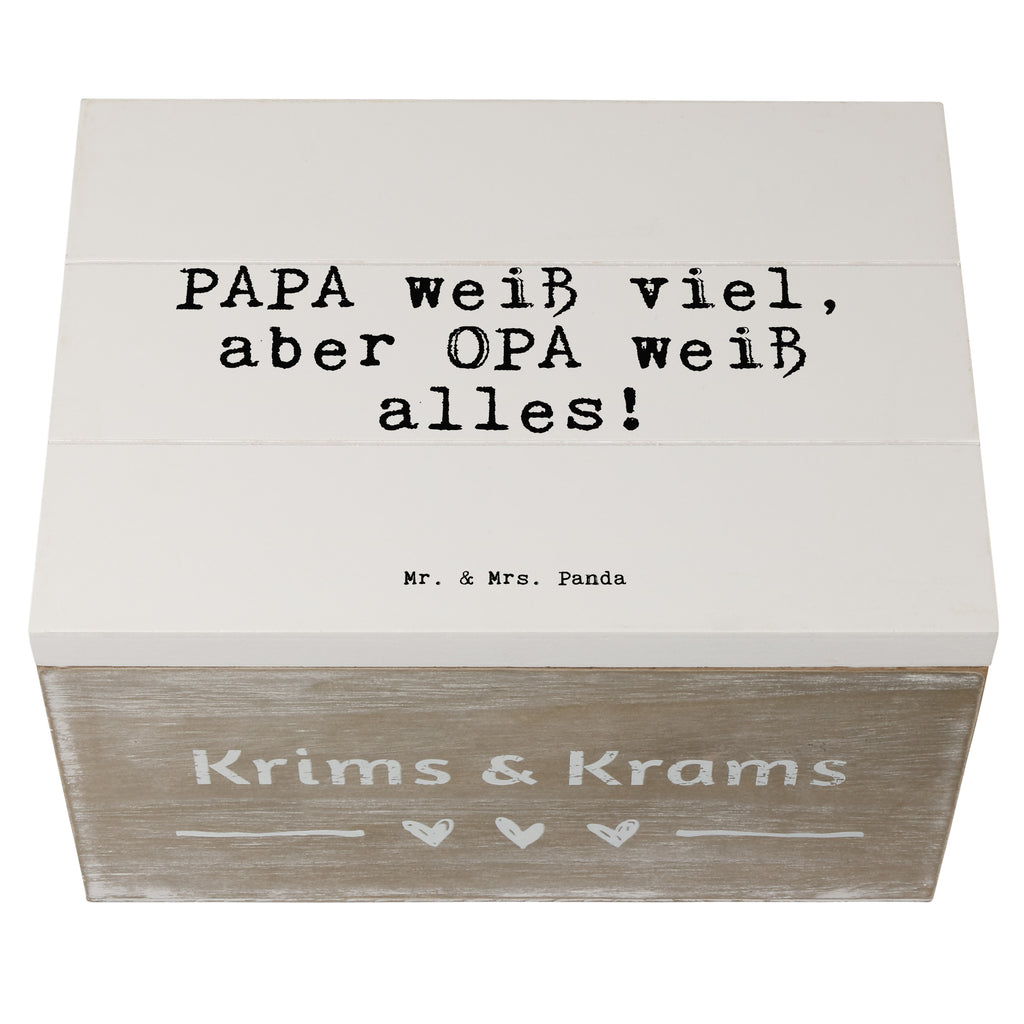 Holzkiste Sprüche und Zitate PAPA weiß viel, aber OPA weiß alles! Holzkiste, Kiste, Schatzkiste, Truhe, Schatulle, XXL, Erinnerungsbox, Erinnerungskiste, Dekokiste, Aufbewahrungsbox, Spruch, Sprüche, lustig, Weisheiten, Zitate, Spruch Sprüche Weisheiten Zitate Lustig Weisheit Worte