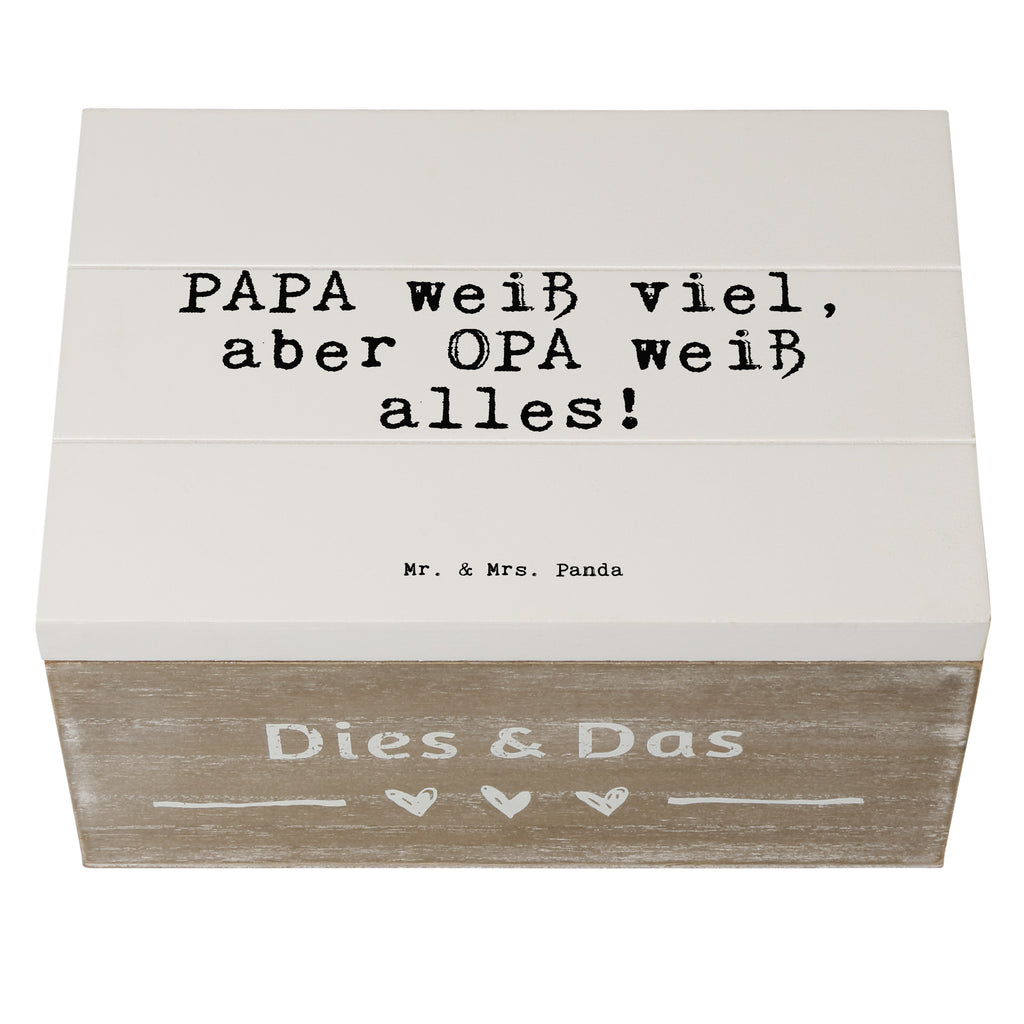Holzkiste Sprüche und Zitate PAPA weiß viel, aber OPA weiß alles! Holzkiste, Kiste, Schatzkiste, Truhe, Schatulle, XXL, Erinnerungsbox, Erinnerungskiste, Dekokiste, Aufbewahrungsbox, Spruch, Sprüche, lustig, Weisheiten, Zitate, Spruch Sprüche Weisheiten Zitate Lustig Weisheit Worte