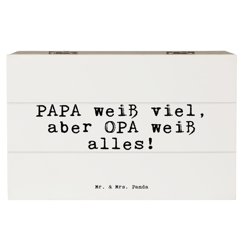 Holzkiste Sprüche und Zitate PAPA weiß viel, aber OPA weiß alles! Holzkiste, Kiste, Schatzkiste, Truhe, Schatulle, XXL, Erinnerungsbox, Erinnerungskiste, Dekokiste, Aufbewahrungsbox, Spruch, Sprüche, lustig, Weisheiten, Zitate, Spruch Sprüche Weisheiten Zitate Lustig Weisheit Worte