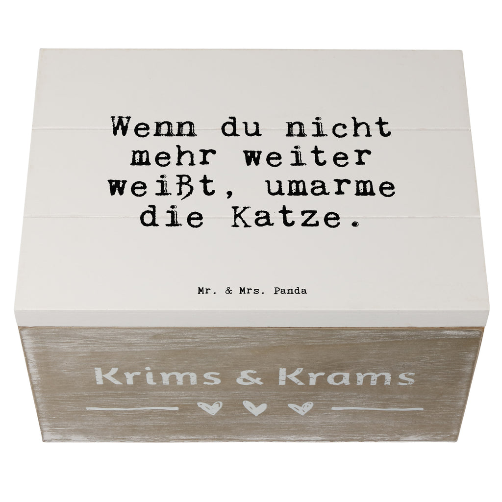 Holzkiste Sprüche und Zitate Wenn du nicht mehr weiter weißt, umarme die Katze. Holzkiste, Kiste, Schatzkiste, Truhe, Schatulle, XXL, Erinnerungsbox, Erinnerungskiste, Dekokiste, Aufbewahrungsbox, Spruch, Sprüche, lustig, Weisheiten, Zitate, Spruch Sprüche Weisheiten Zitate Lustig Weisheit Worte
