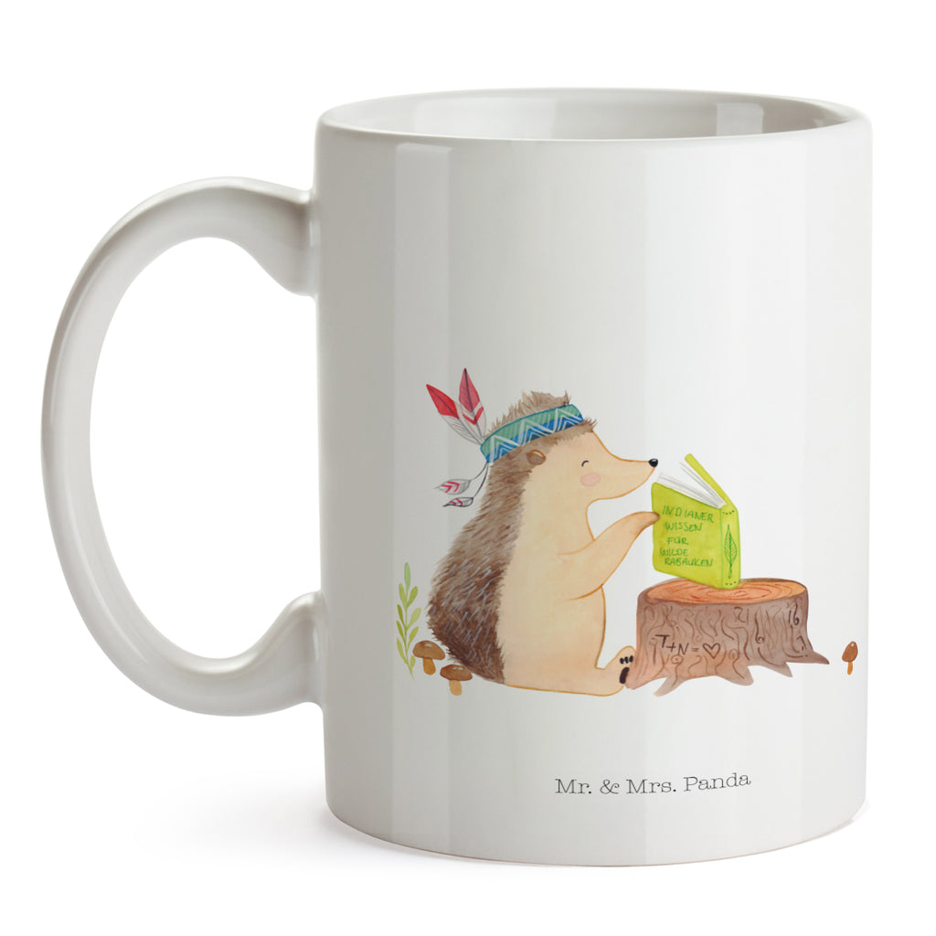 Tasse Igel Indianer Igel, Indianer, Abenteuer, Lagerfeuer, Camping Becher, Kaffeetasse, Kaffeebecher, Tee, Frühstück, Büro  Waldtiere, Tiere