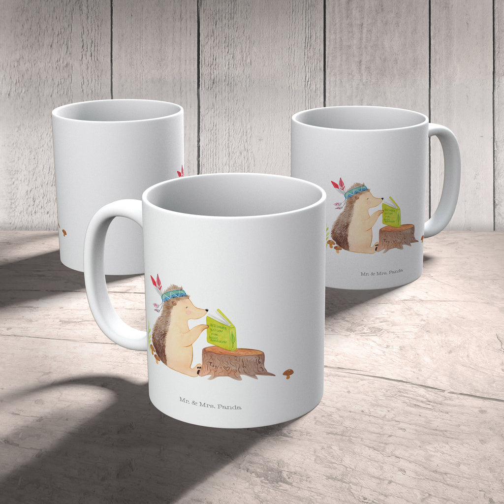 Tasse Igel Indianer Igel, Indianer, Abenteuer, Lagerfeuer, Camping Becher, Kaffeetasse, Kaffeebecher, Tee, Frühstück, Büro  Waldtiere, Tiere