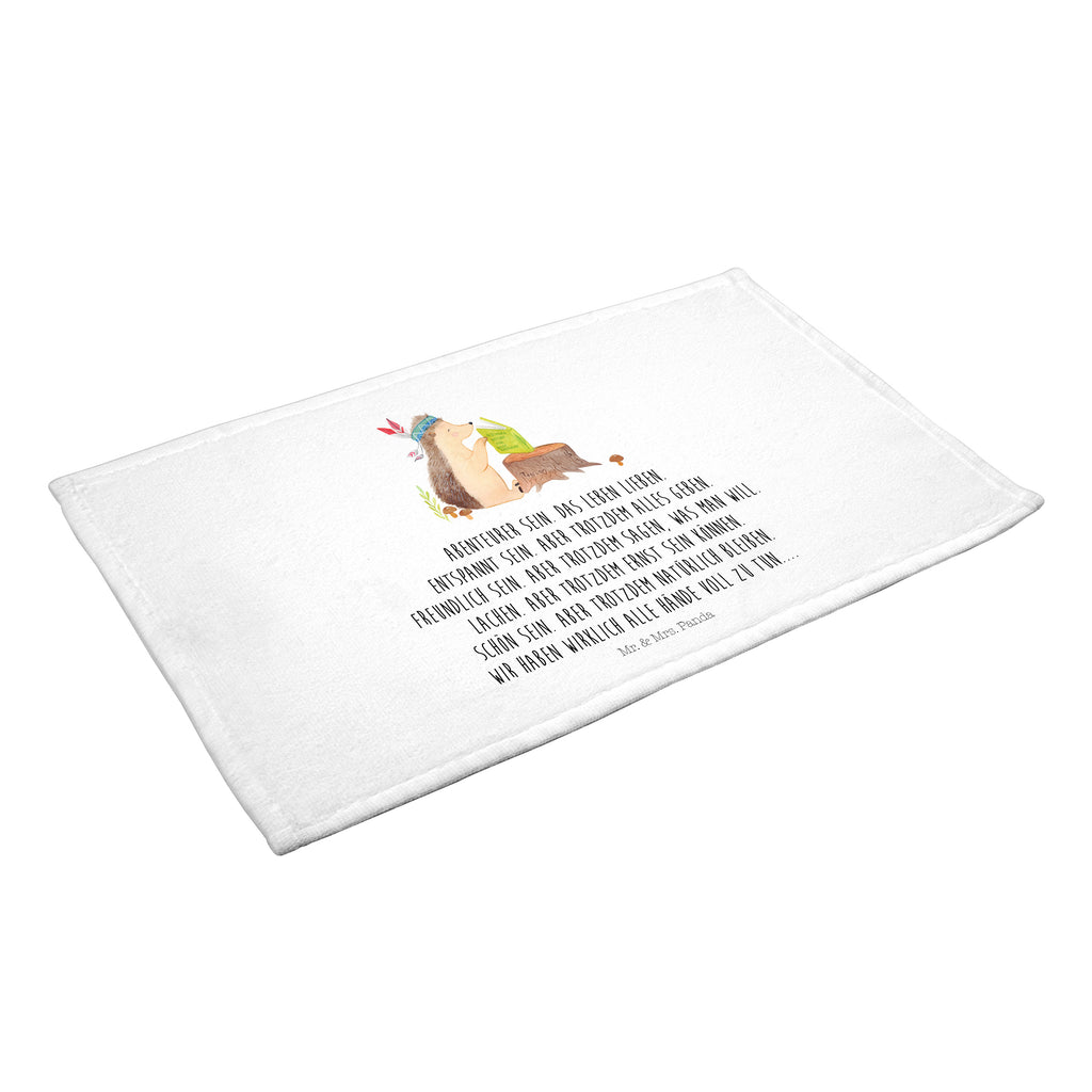 Gäste Handtuch Igel Indianer Gästetuch, Reisehandtuch, Sport Handtuch, Frottier, Kinder Handtuch, Waldtiere, Tiere, Igel, Indianer, Abenteuer, Lagerfeuer, Camping