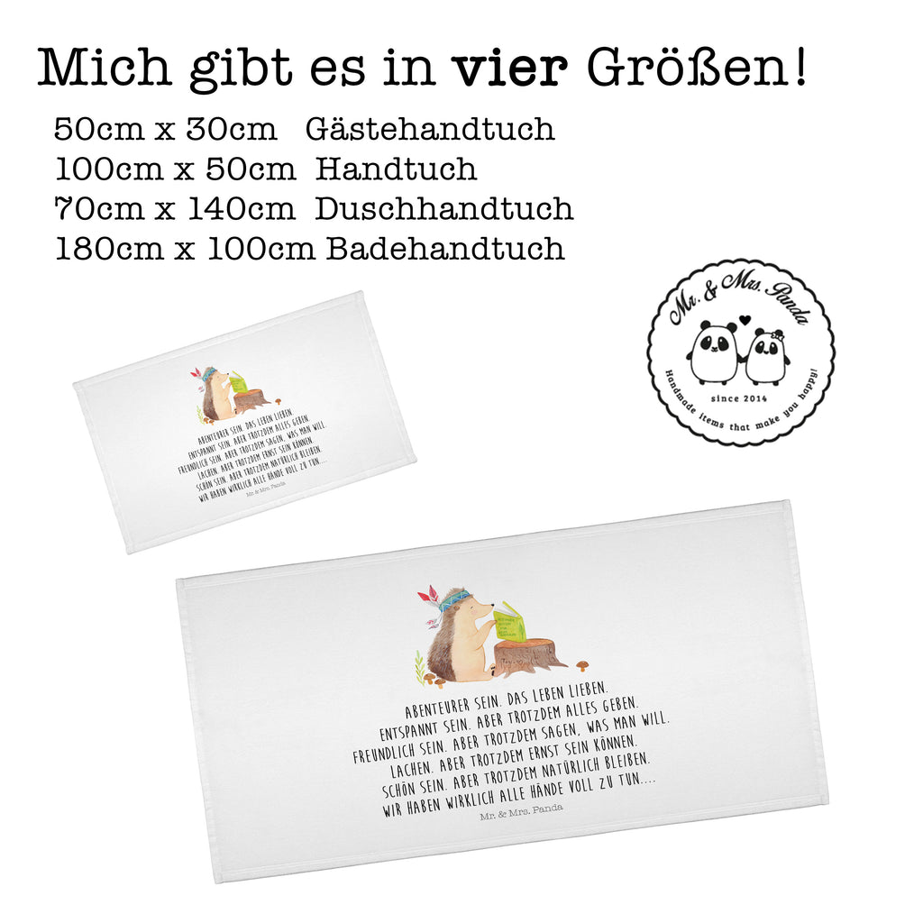 Gäste Handtuch Igel Indianer Gästetuch, Reisehandtuch, Sport Handtuch, Frottier, Kinder Handtuch, Waldtiere, Tiere, Igel, Indianer, Abenteuer, Lagerfeuer, Camping