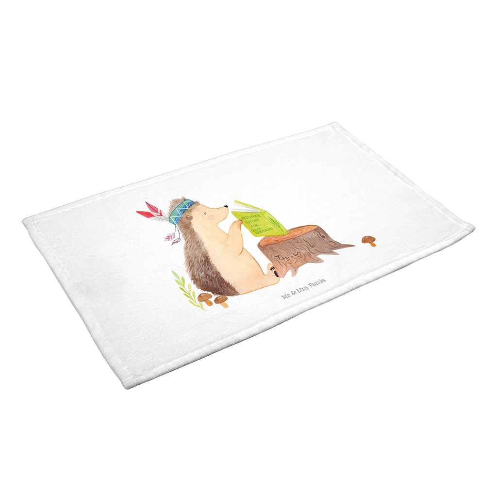 Gäste Handtuch Igel Indianer Gästetuch, Reisehandtuch, Sport Handtuch, Frottier, Kinder Handtuch, Waldtiere, Tiere, Igel, Indianer, Abenteuer, Lagerfeuer, Camping