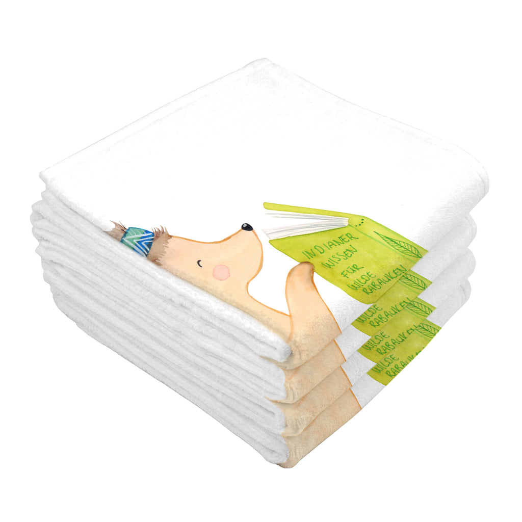 Gäste Handtuch Igel Indianer Gästetuch, Reisehandtuch, Sport Handtuch, Frottier, Kinder Handtuch, Waldtiere, Tiere, Igel, Indianer, Abenteuer, Lagerfeuer, Camping