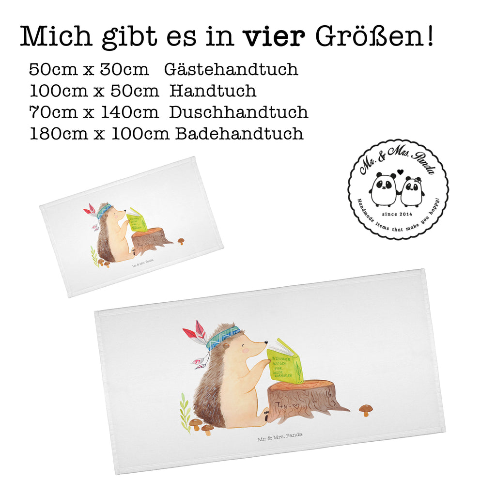 Gäste Handtuch Igel Indianer Gästetuch, Reisehandtuch, Sport Handtuch, Frottier, Kinder Handtuch, Waldtiere, Tiere, Igel, Indianer, Abenteuer, Lagerfeuer, Camping