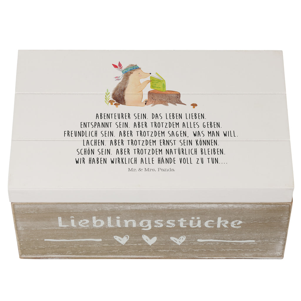 Holzkiste Igel Indianer Holzkiste, Kiste, Schatzkiste, Truhe, Schatulle, XXL, Erinnerungsbox, Erinnerungskiste, Dekokiste, Aufbewahrungsbox, Waldtiere, Tiere, Igel, Indianer, Abenteuer, Lagerfeuer, Camping