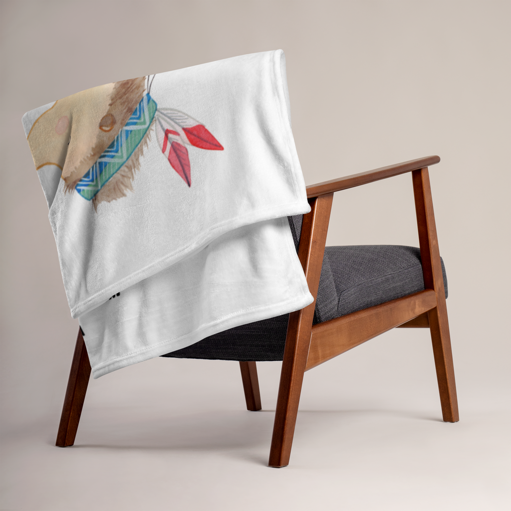 Babydecke Igel Indianer Babydecke, Babygeschenk, Geschenk Geburt, Babyecke Kuscheldecke, Krabbeldecke, Waldtiere, Tiere, Igel, Indianer, Abenteuer, Lagerfeuer, Camping