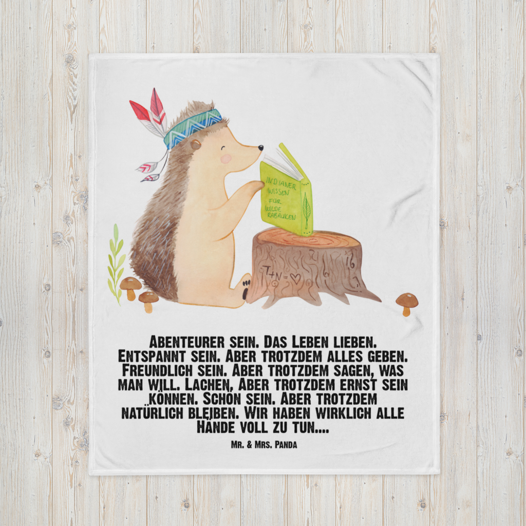 Babydecke Igel Indianer Babydecke, Babygeschenk, Geschenk Geburt, Babyecke Kuscheldecke, Krabbeldecke, Waldtiere, Tiere, Igel, Indianer, Abenteuer, Lagerfeuer, Camping
