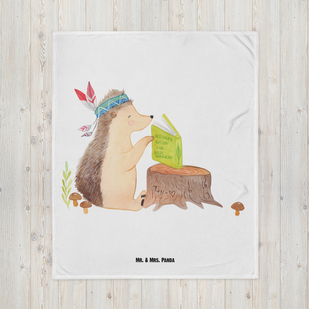 Babydecke Igel Indianer Babydecke, Babygeschenk, Geschenk Geburt, Babyecke Kuscheldecke, Krabbeldecke, Waldtiere, Tiere, Igel, Indianer, Abenteuer, Lagerfeuer, Camping