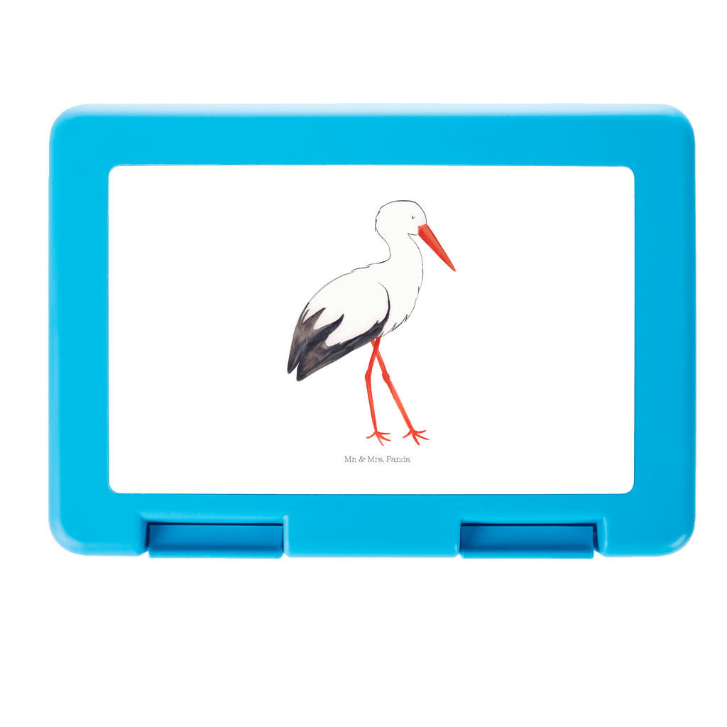 Brotdose Storch Brotbox, Snackbox, Lunch box, Butterbrotdose, Brotzeitbox, Tiermotive, Gute Laune, lustige Sprüche, Tiere, Storch, Störche, Schwangerschaft, Geburt, Mutter, Mütter, Mutter werden, Schwanger, Babybauch, Baby