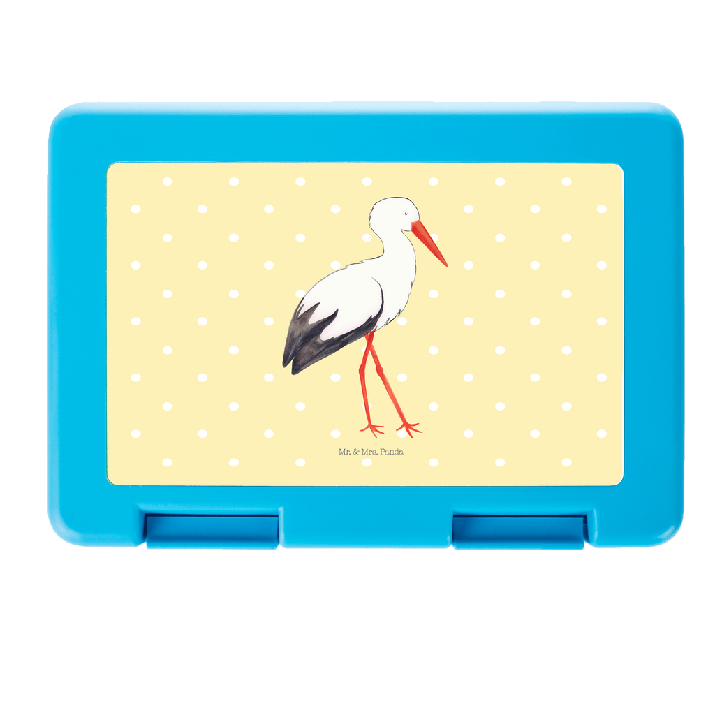 Brotdose Storch Brotbox, Snackbox, Lunch box, Butterbrotdose, Brotzeitbox, Tiermotive, Gute Laune, lustige Sprüche, Tiere, Storch, Störche, Schwangerschaft, Geburt, Mutter, Mütter, Mutter werden, Schwanger, Babybauch, Baby